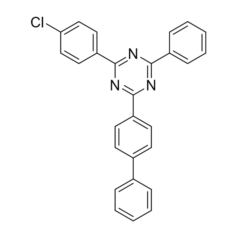 2-(biphenyl-4-yl)-4-(4-clophenyl)-6-phenyl-1,3,5-triazine
