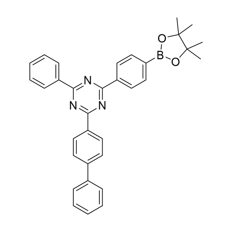 2-([1,1'-biphenyl]-4-yl)-4-phenyl-6-(4-(4,4,5,5-tetrametyl-1,3,2-dioxaborolan-2-yl)phenyl )-1,3,5-triazine