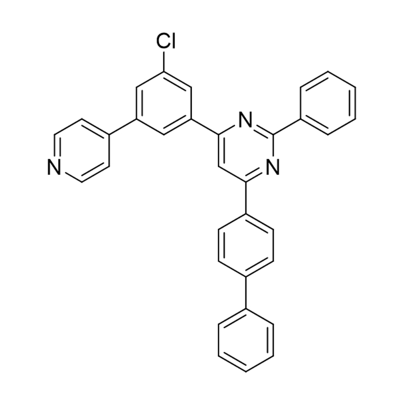 4-([1,1'-biphenyl]-4-yl)-6-(3-clo-5-(pyridin-4-yl)phenyl)-2-phenylpyrimidine